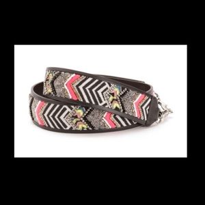 New Rebecca Minkoff beaded "guitar" bag strap